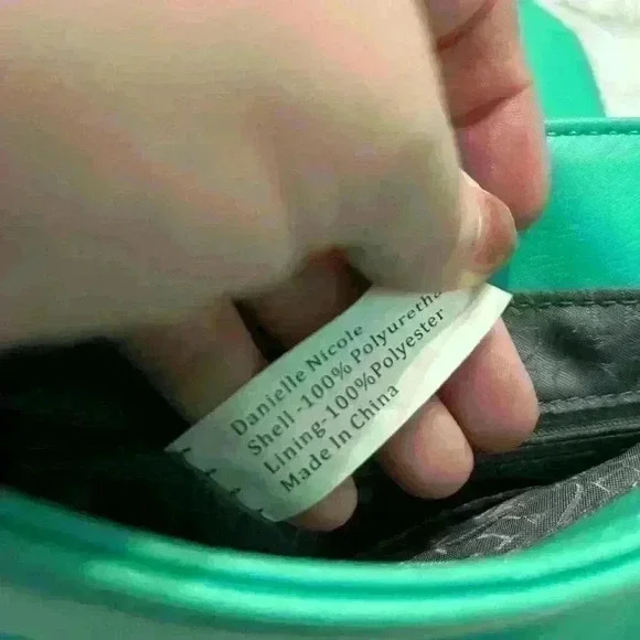 Danielle Nicole Vegan Faux Leather Mint Green Crossbody Bag Purse - Picture 7 of 8